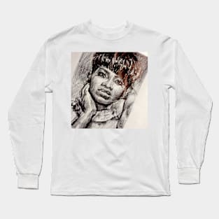 BLACK WOMAN IN THE MIRROR Long Sleeve T-Shirt